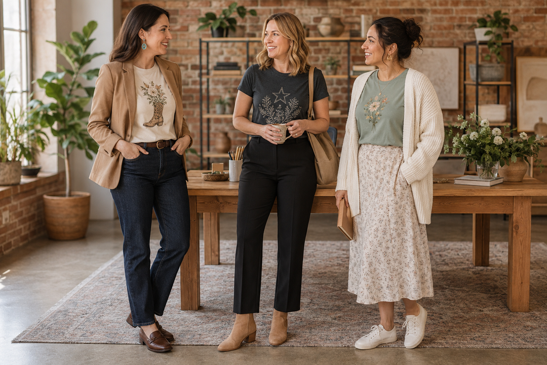 How to Wear a Graphic Tee to Work: 10 Cute and Polished Outfit Ideas Envy Stylz Boutique