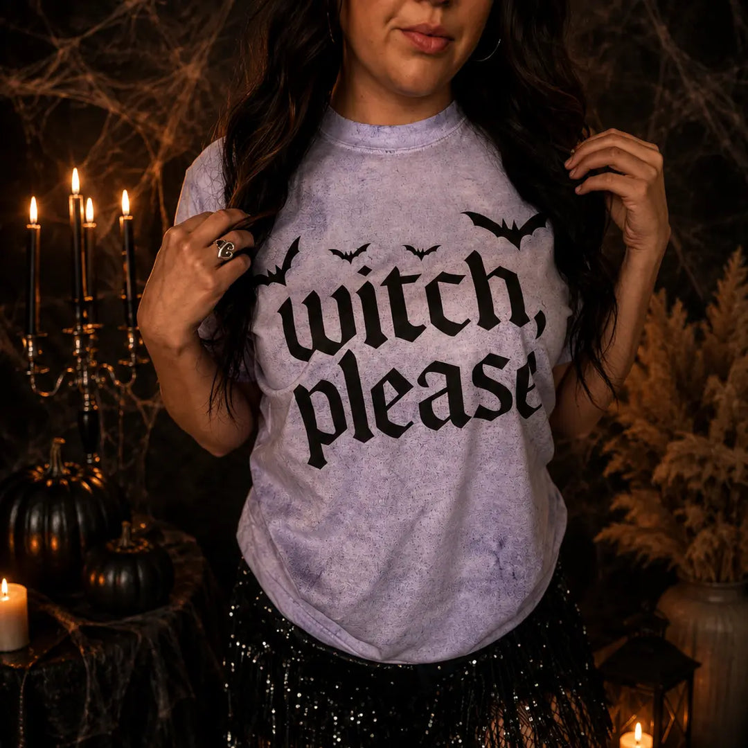 Witch Please Bat Graphic Tee Envy Stylz Boutique