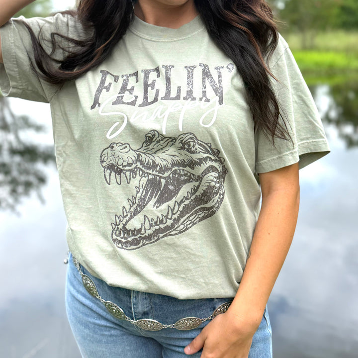 Feeling Snappy Gator Graphic T-shirt Envy Stylz Boutique