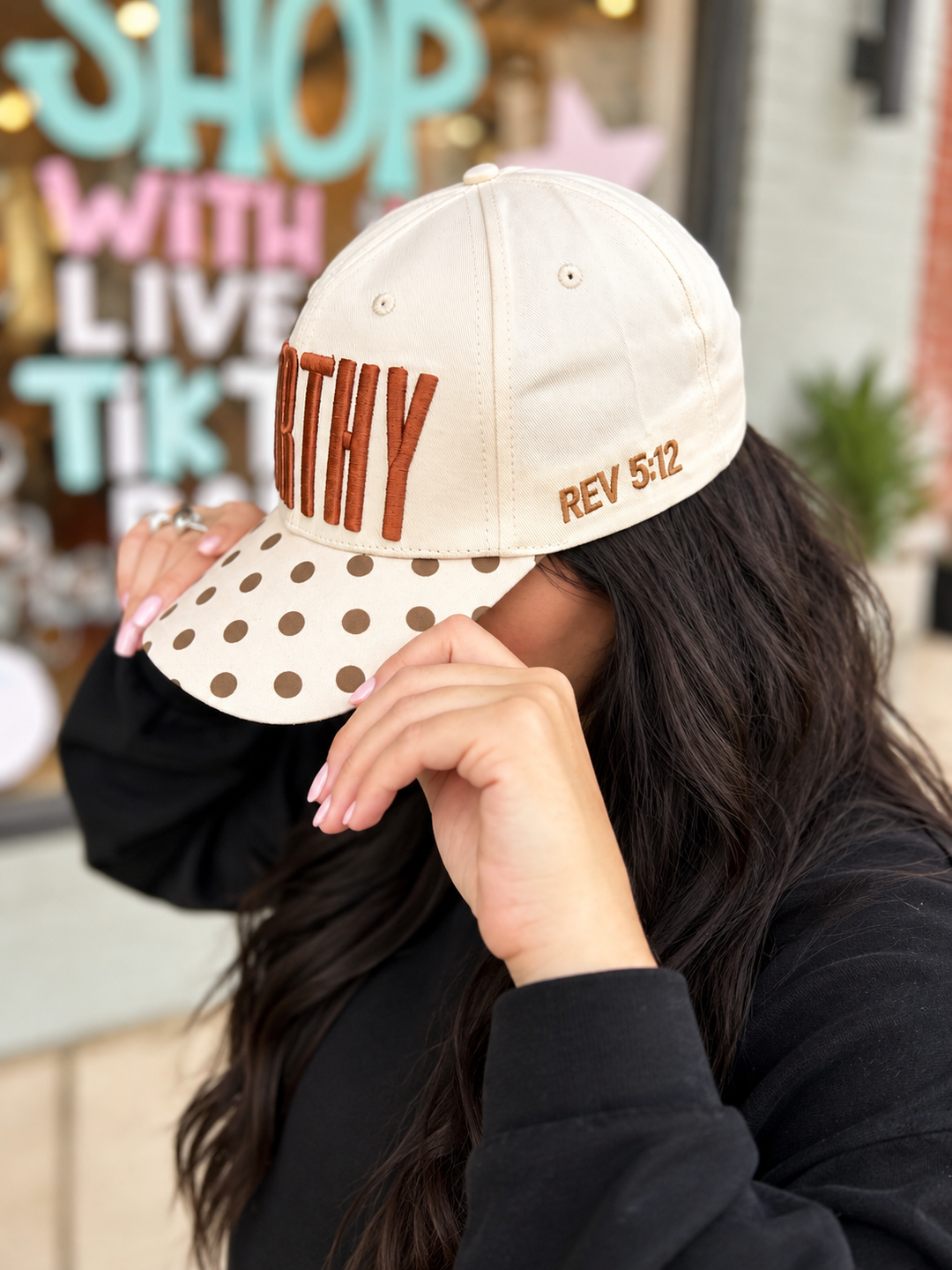 Envy Stylz Exclusive | Worthy Polka Dot Embroidered Hat product image 4