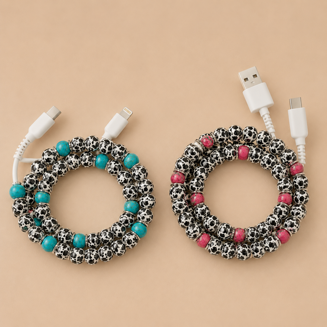 Beaded Phone Chargers USB/USB-C/Lightning Envy Stylz Boutique