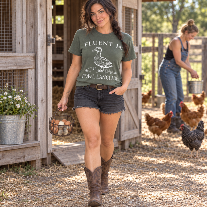 Fluent in Fowl Language chicken-yard lifestyle