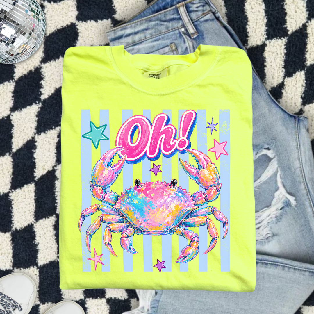 Oh Crab Summer Graphic T-shirt Envy Stylz Boutique