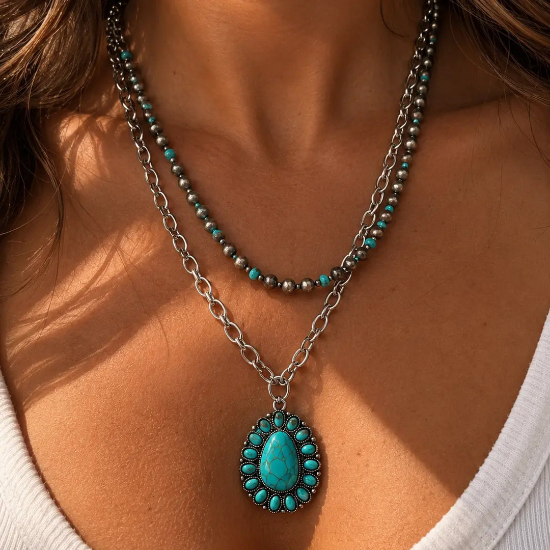 Western Skies Concho Necklace Envy Stylz Boutique