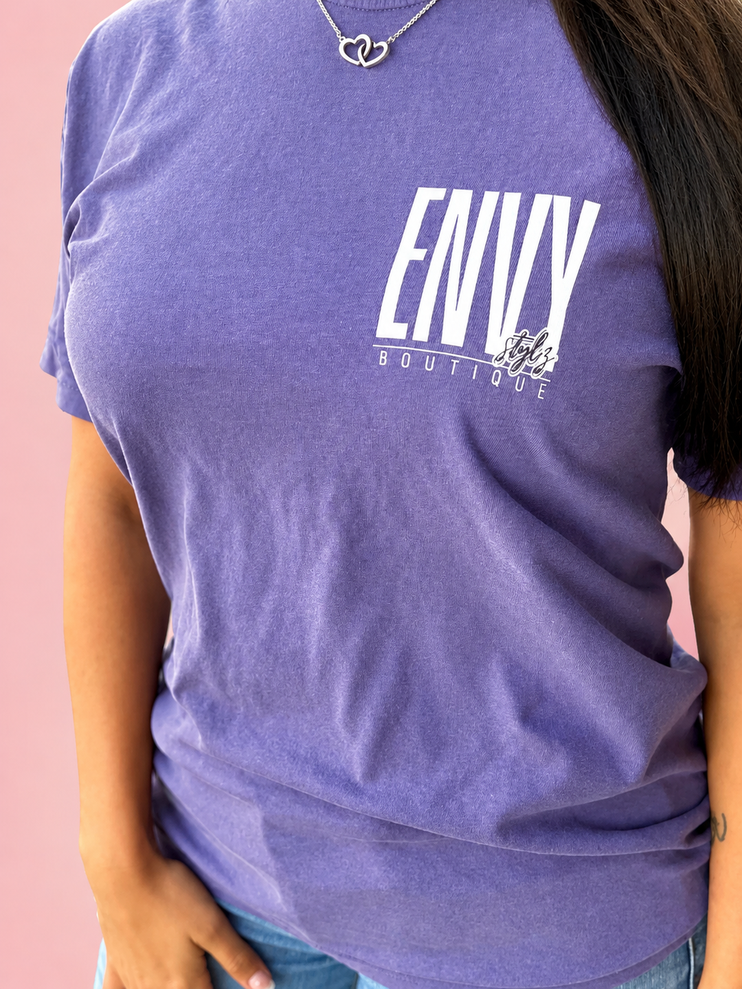 Envy Stylz Logo  Front and Back Graphic Tee Envy Stylz Boutique
