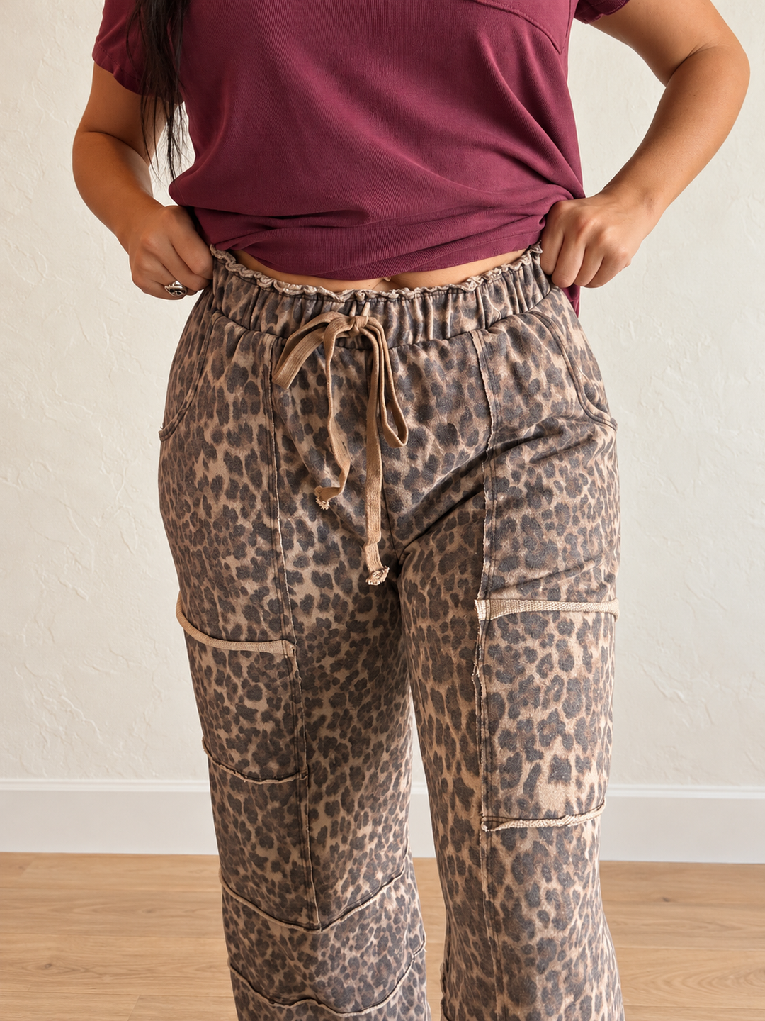 Brown Leopard Lounge Pants product image 4