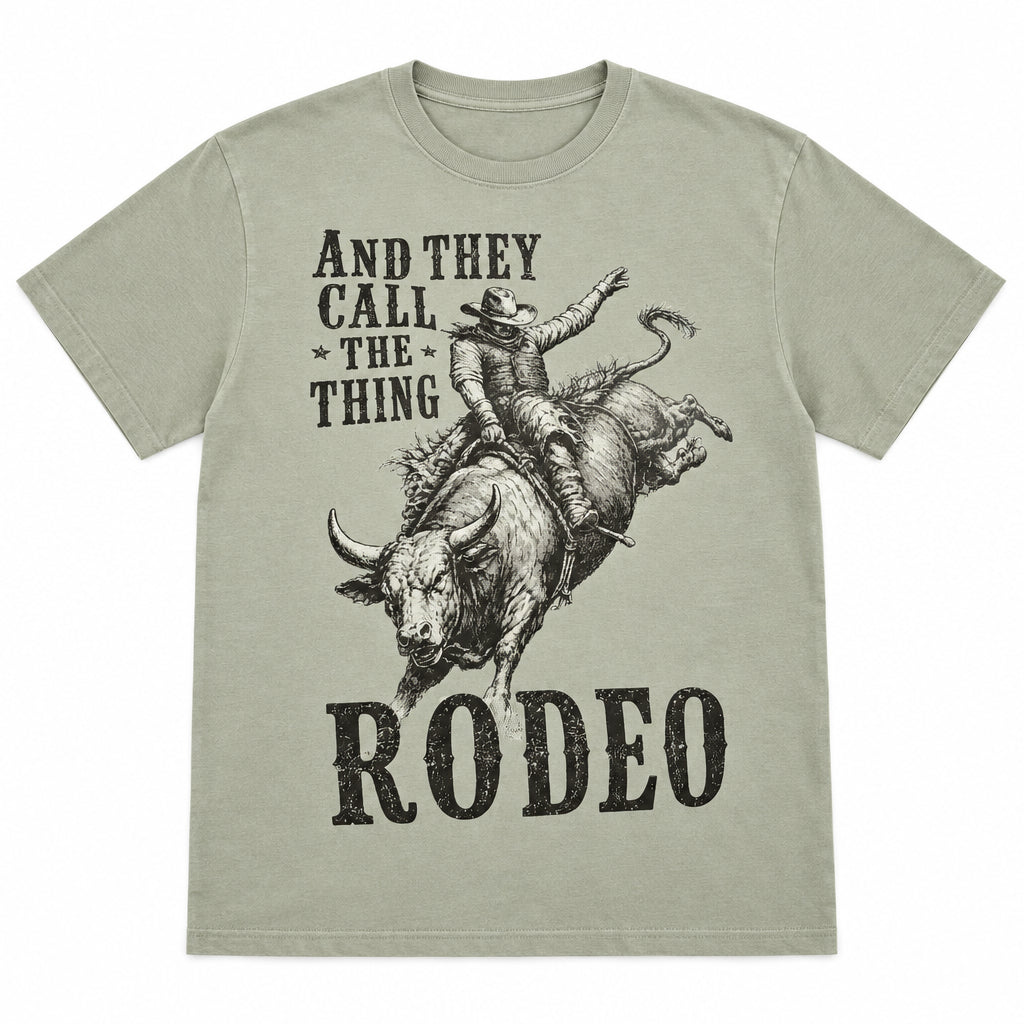Rodeo Bronc Call This Thing Western Graphic Tee