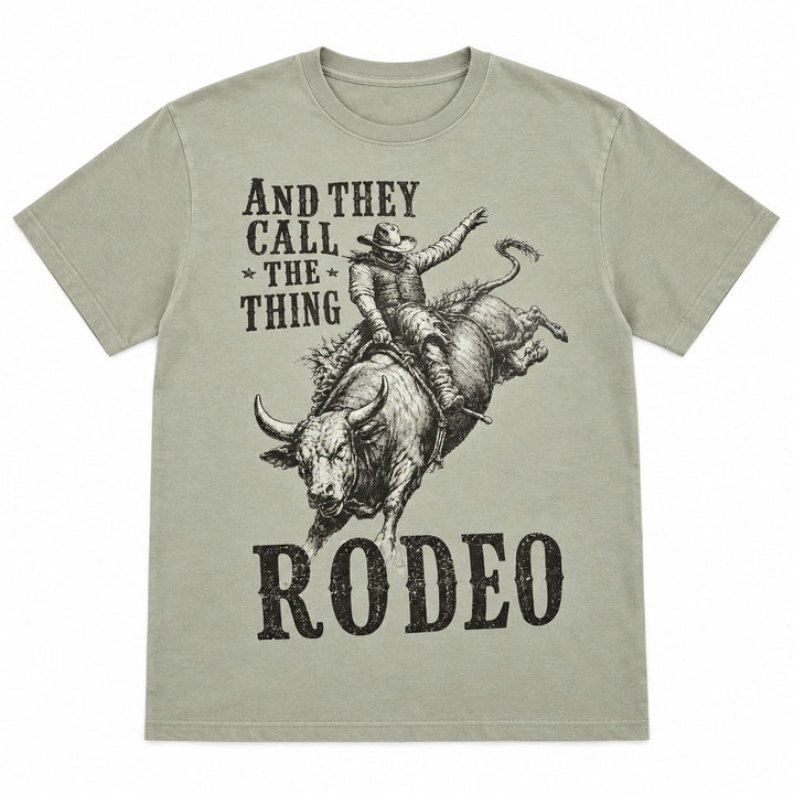 Rodeo Bronc Call This Thing Western Graphic Tee