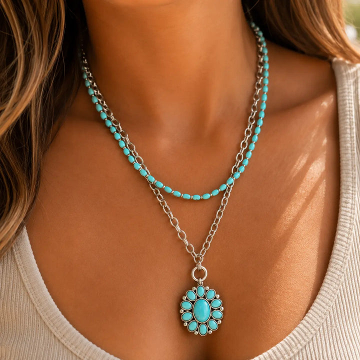 Rodeo Moonlight Concho Necklace Envy Stylz Boutique