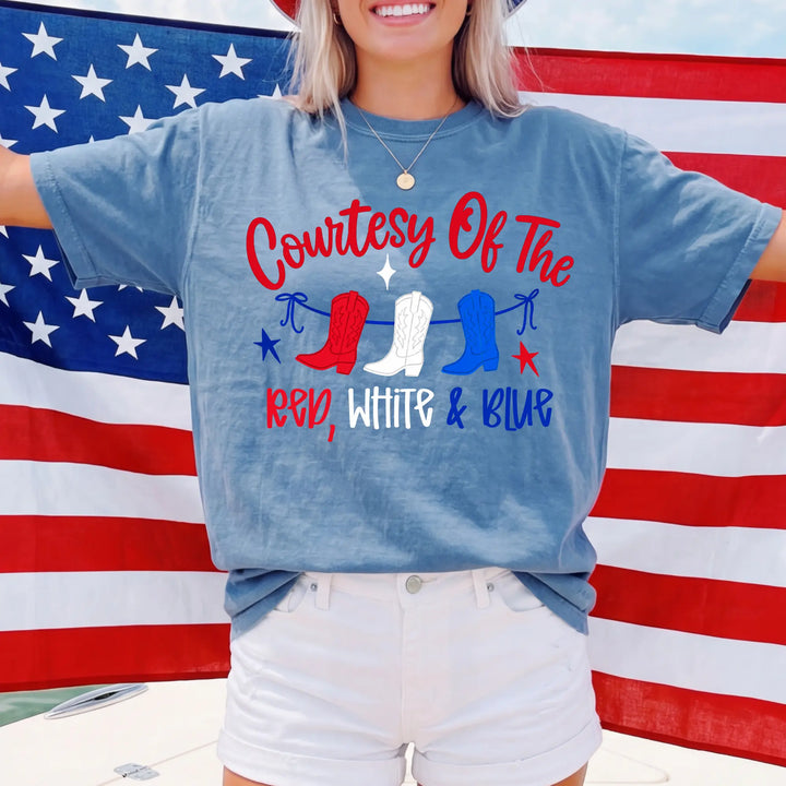 Curtesy of the Red White And Blue Graphic T-shirt Envy Stylz Boutique