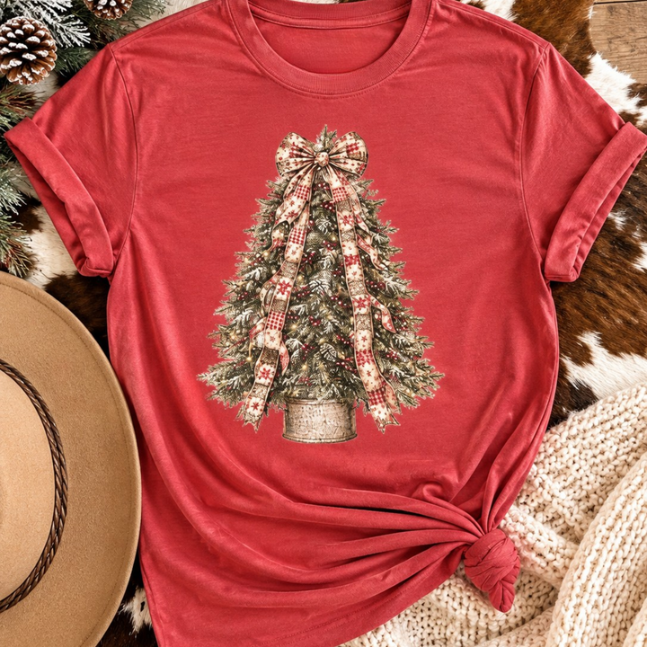 Vintage Christmas Tree Graphic Tee