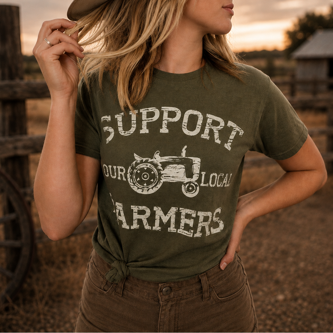 Support Your Local Farmers Graphic Tee Envy Stylz Boutique