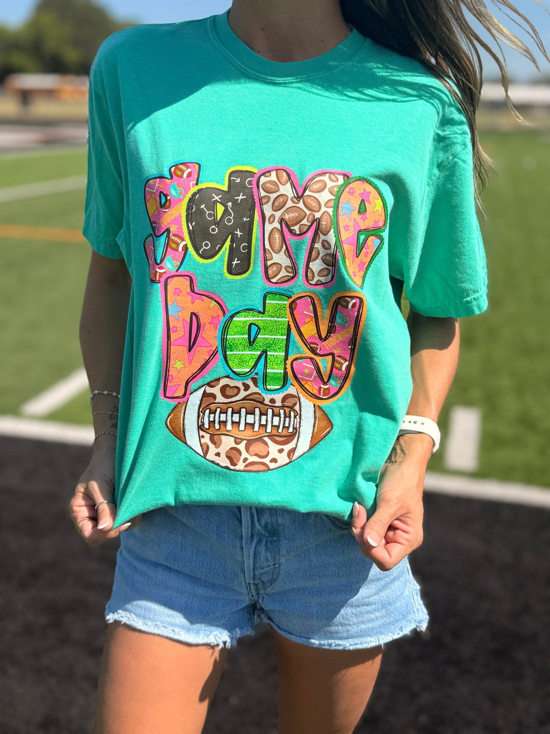 Game Day Retro Colorful Graphic T-shirt Envy Stylz Boutique
