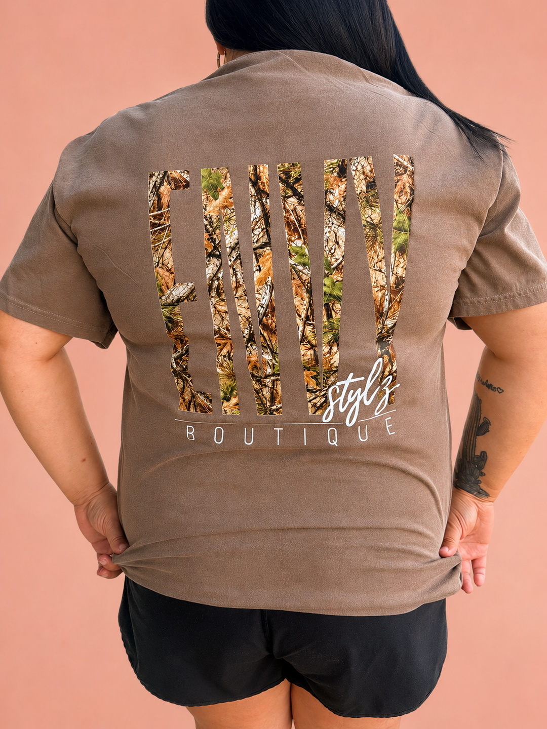 Envy Stylz Logo  Front and Back Graphic Tee Envy Stylz Boutique