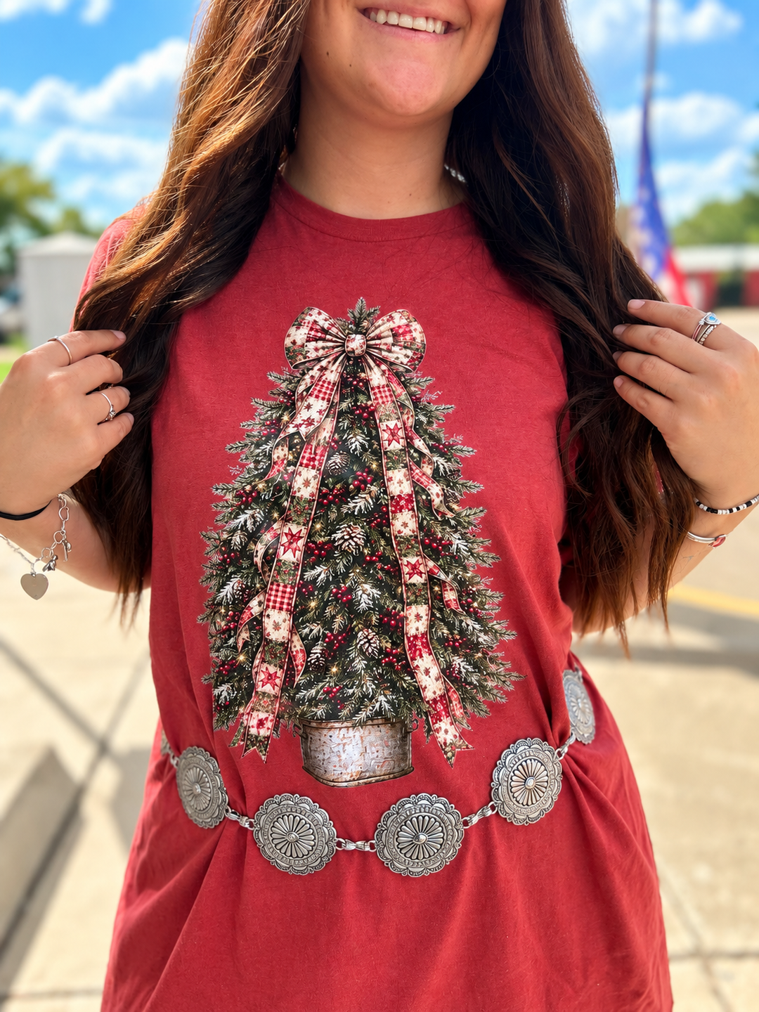 Vintage Christmas Tree Graphic Tee
