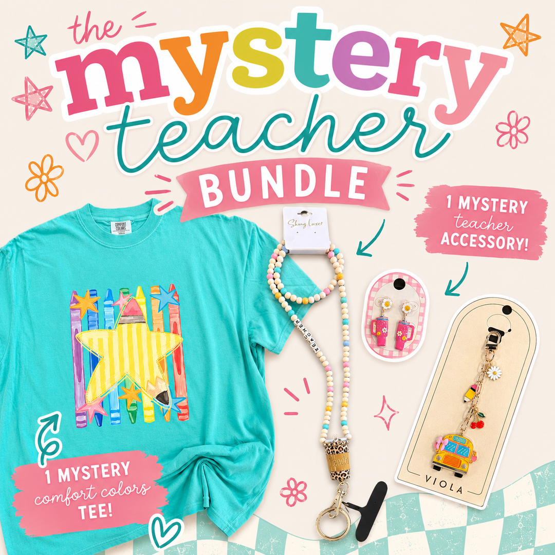 The Mystery Teacher Bundle- T-Shirt &amp; Accessory Envy Stylz Boutique