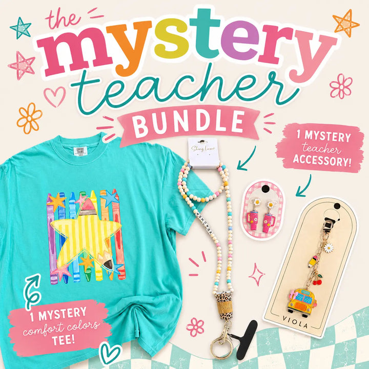 The Mystery Teacher Bundle- T-Shirt &amp; Accessory Envy Stylz Boutique