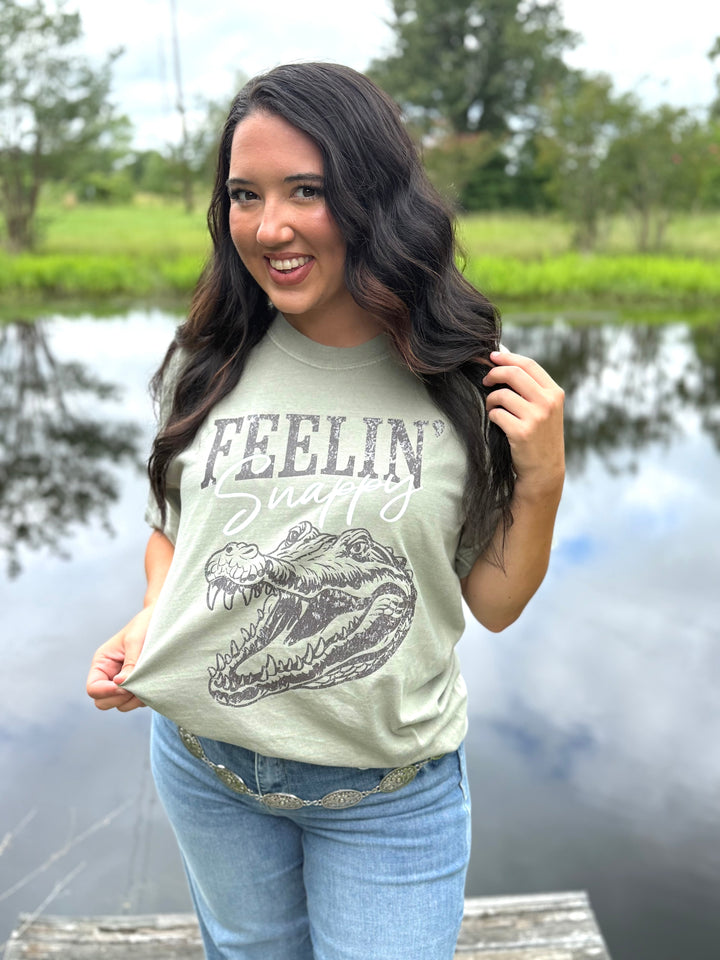 Feeling Snappy Gator Graphic T-shirt Envy Stylz Boutique