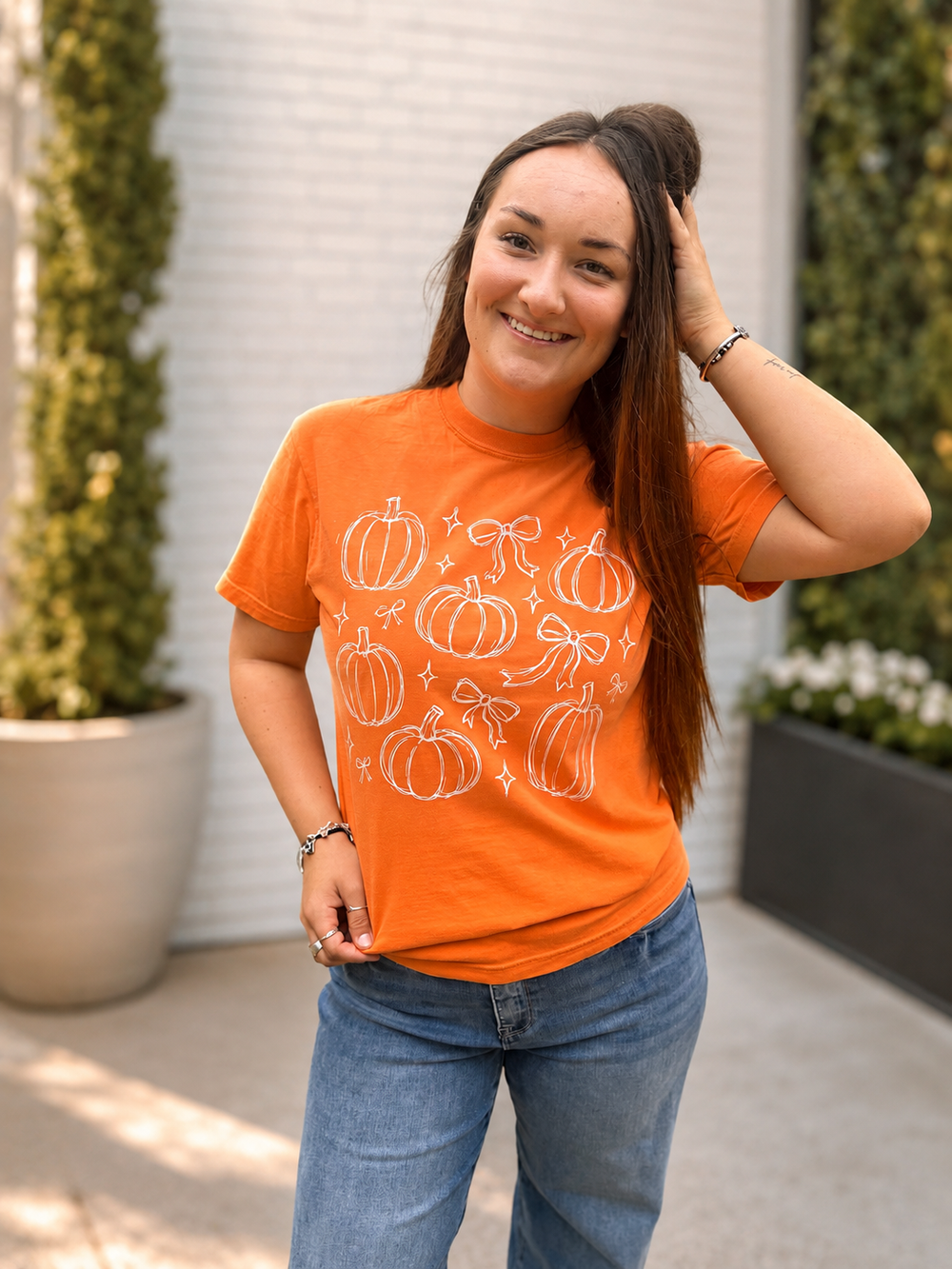 Pumpkin Doodle Graphic Tee Envy Stylz Boutique