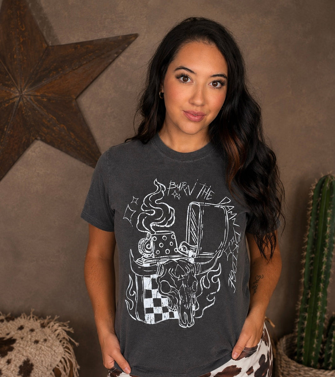 Burn The Bridge Lighter Graphic T-Shirt Envy Stylz Boutique