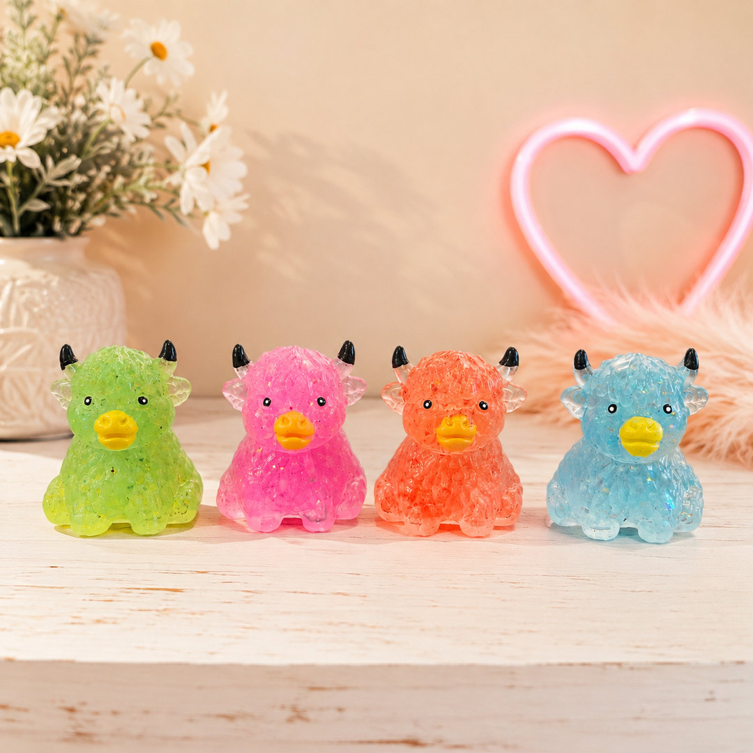 Mystery Highland Cow Sugar Texture Squishy Toy Envy Stylz Boutique