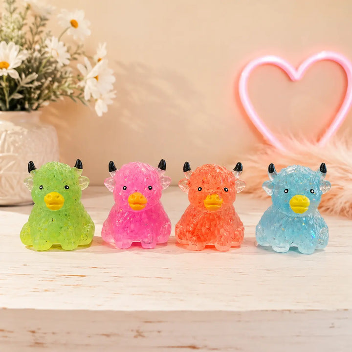 Mystery Highland Cow Sugar Texture Squishy Toy Envy Stylz Boutique