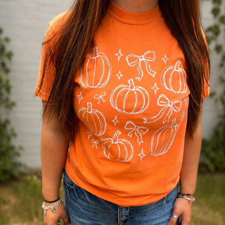 Pumpkin Doodle Graphic Tee Envy Stylz Boutique