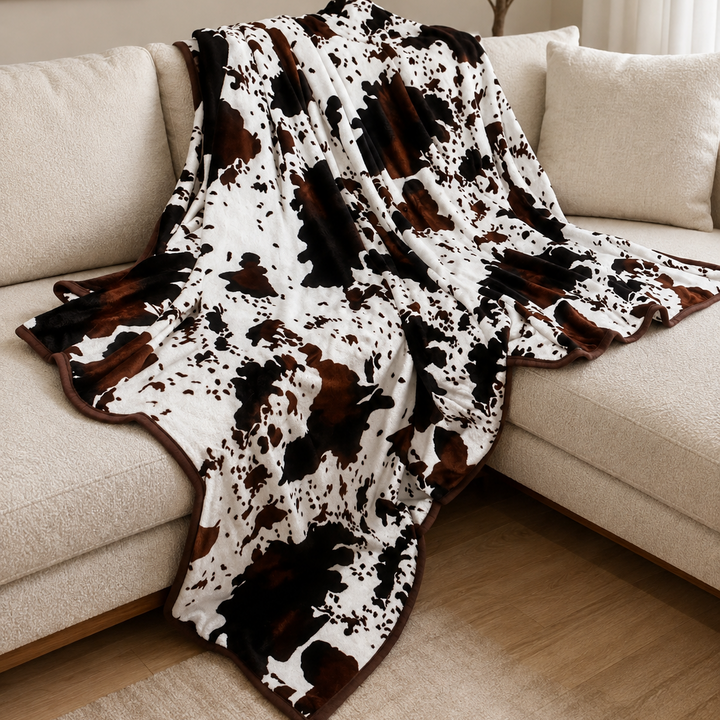 Brown Cow Oversized Super Comfy King Throw/Blanket  82"x90" Envy Stylz Boutique