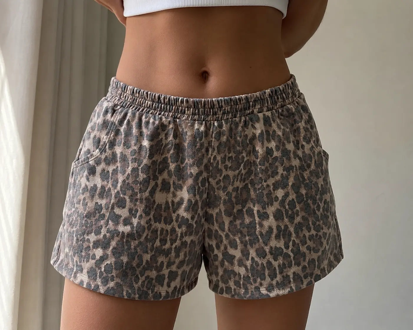 Leopard Print Lounge Shorts with Pockets | Envy Stylz – Envy Stylz
