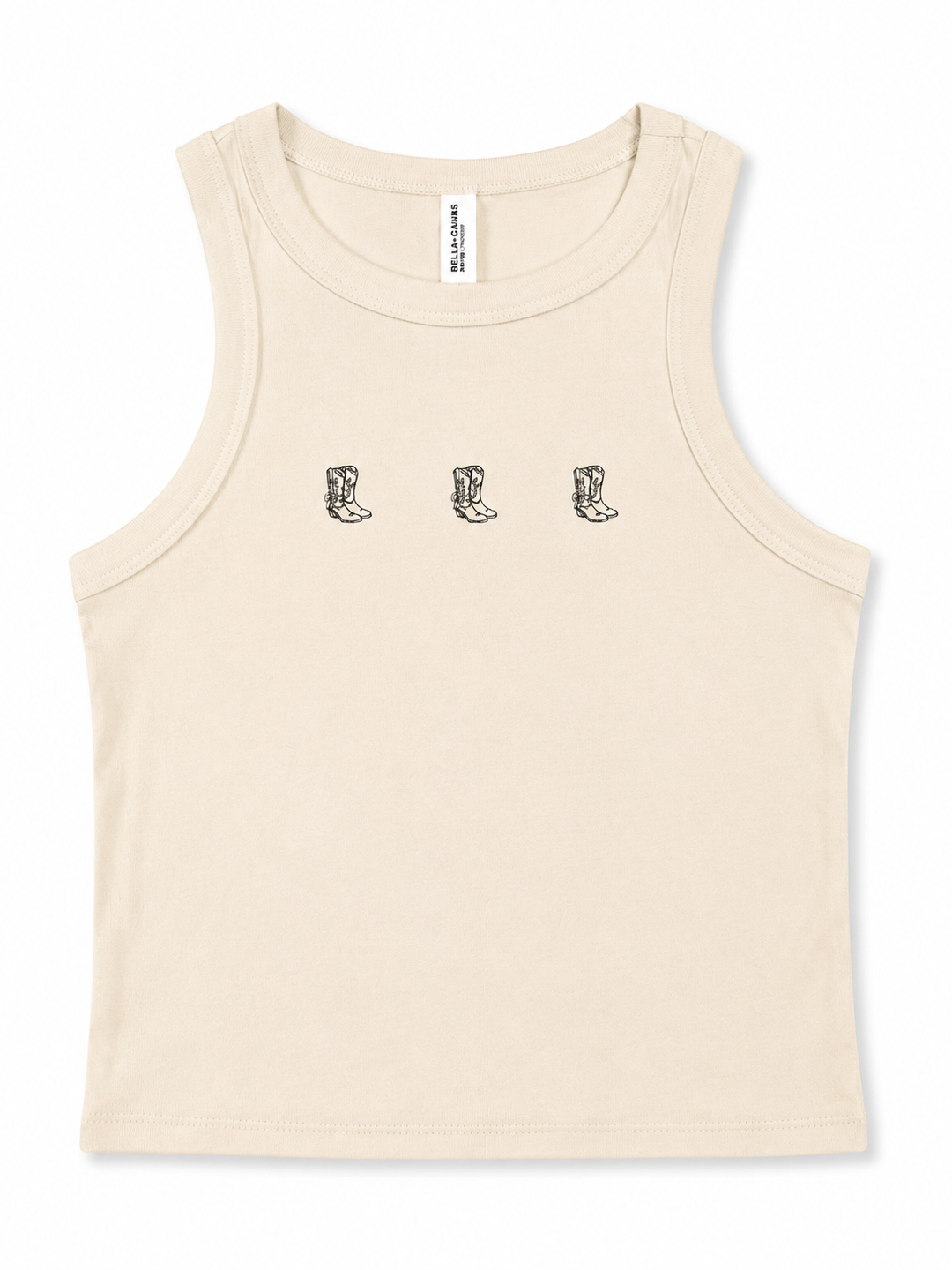 Simple Boot Crop Tank Top Envy Stylz Boutique