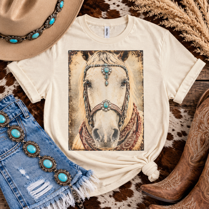 🤎 Turquoise Spirit Horse Tee