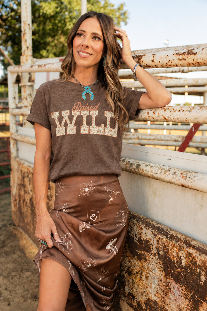 Raised Wild Floral Western Graphic Tee alternate product view