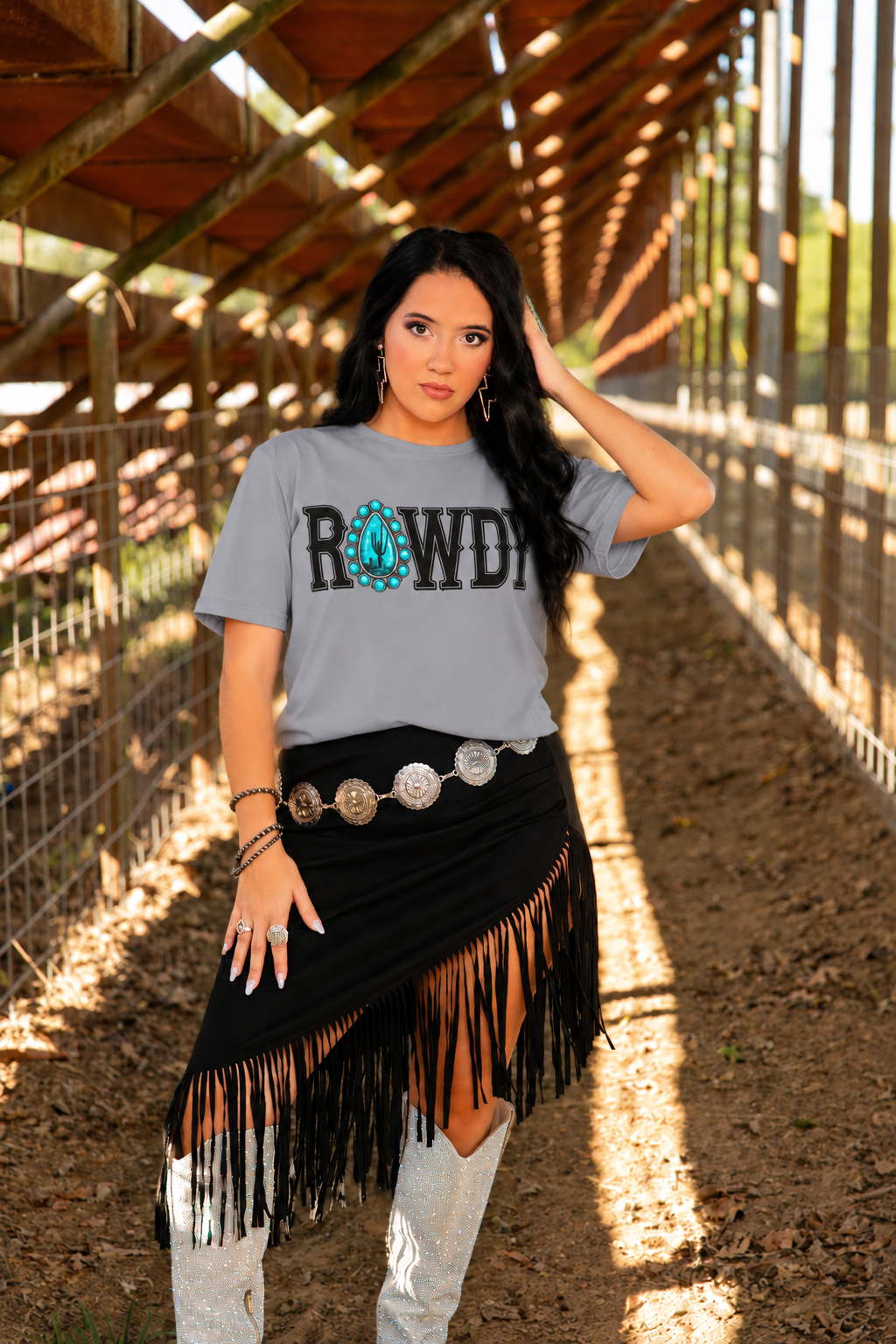 Rowdy Concho Storm Western Graphic Tee