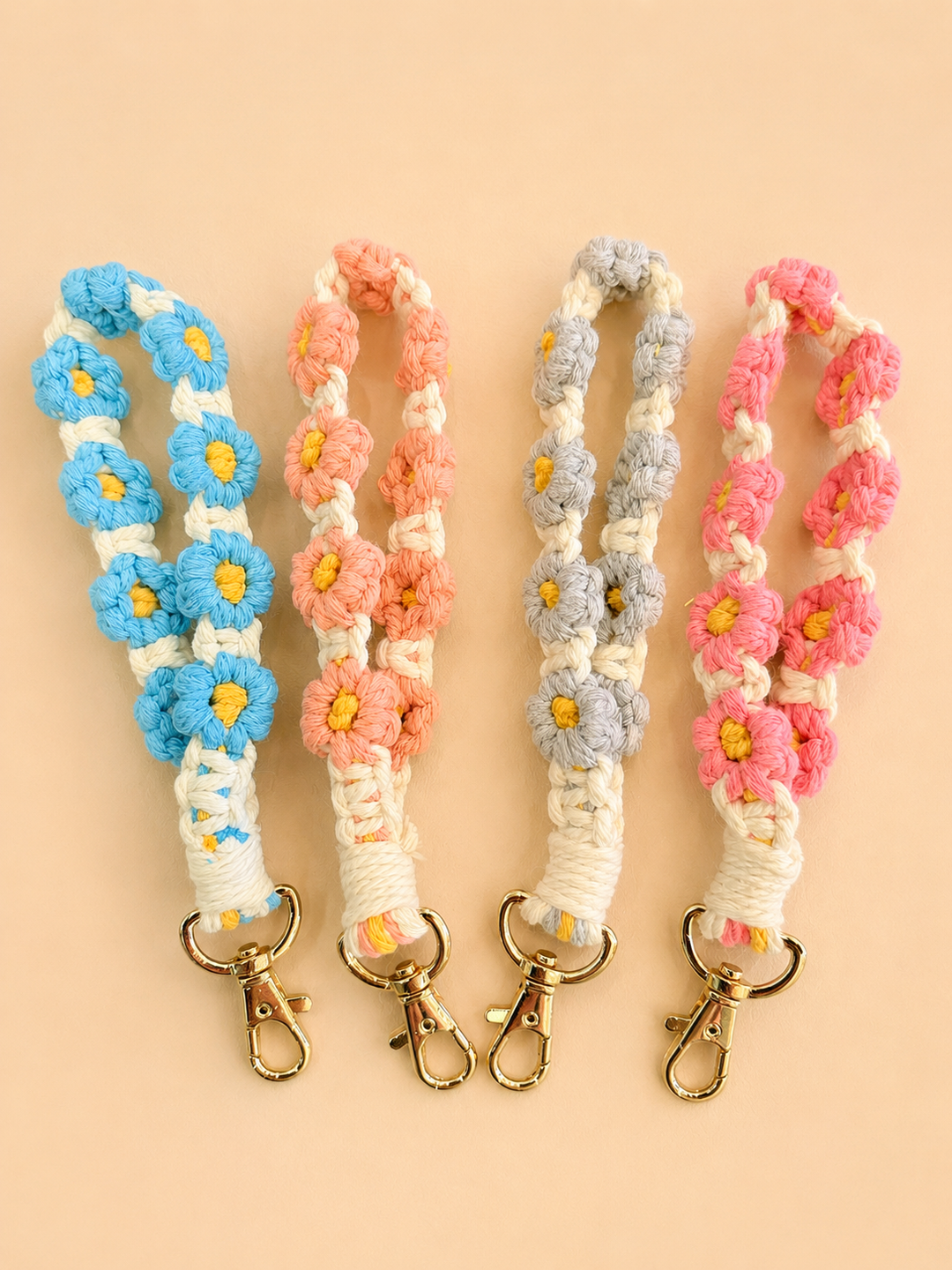 Floral Crotched Keychain Envy Stylz Boutique