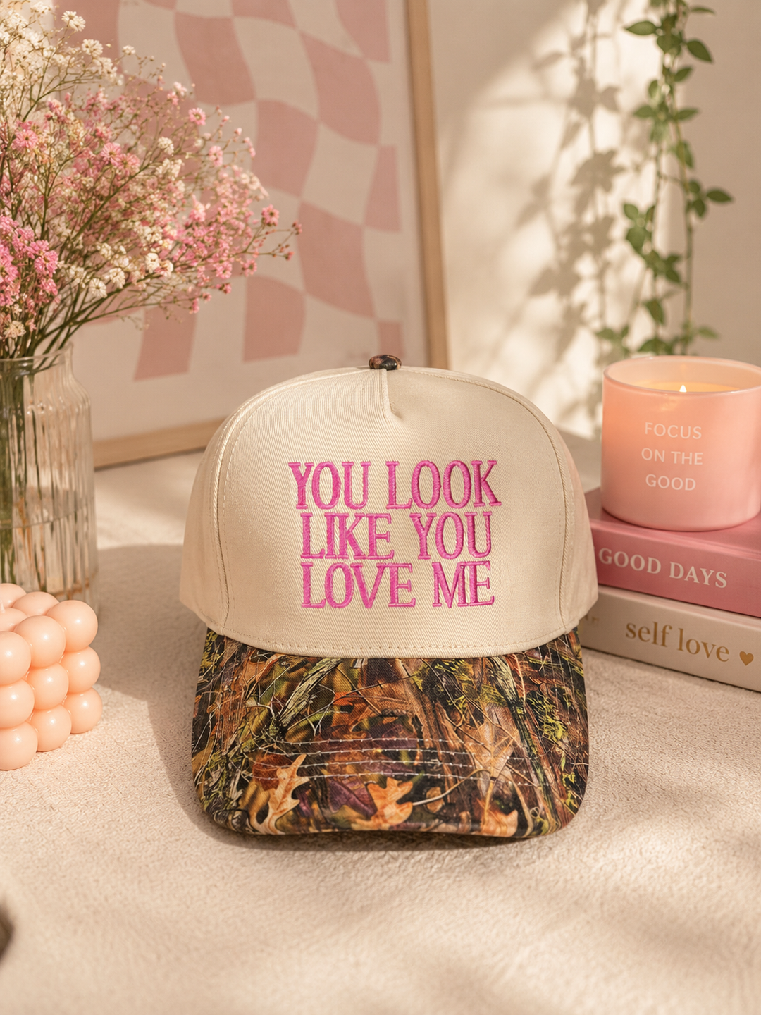 You Look Like You Love Me Embroidered Trucker Hat Envy Stylz Boutique