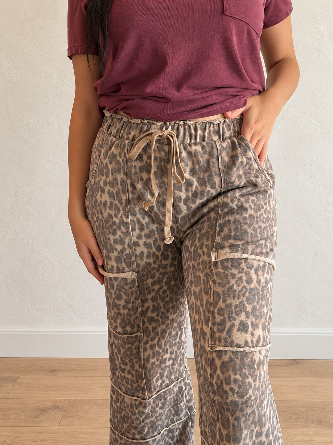 Brown Leopard Lounge Pants product image 2