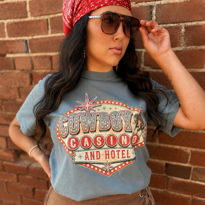 Cowboy Casino Graphic Tee Envy Stylz Boutique