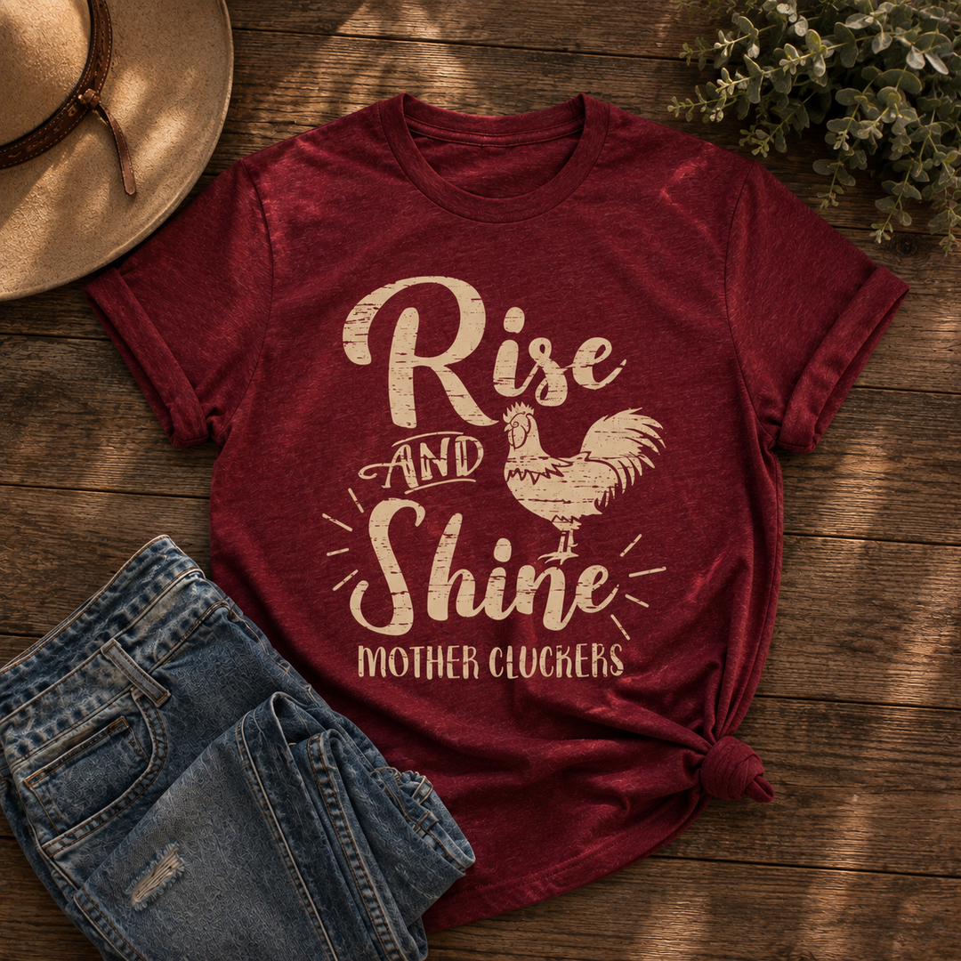 Rise & Shine Mother Cluckers Graphic Tee Envy Stylz Boutique