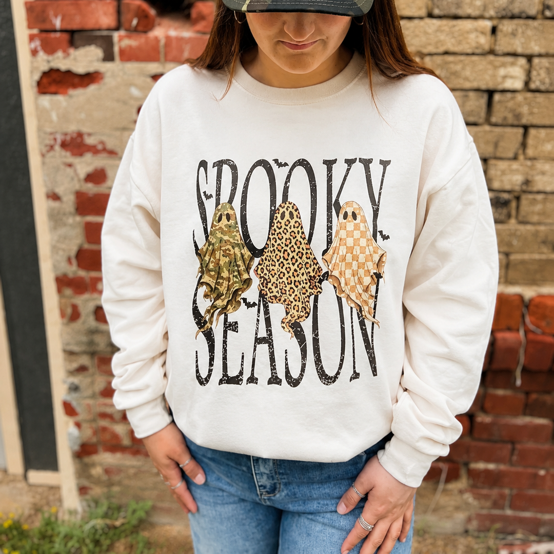 Spooky Season Ghost Graphic Crewneck Envy Stylz Boutique