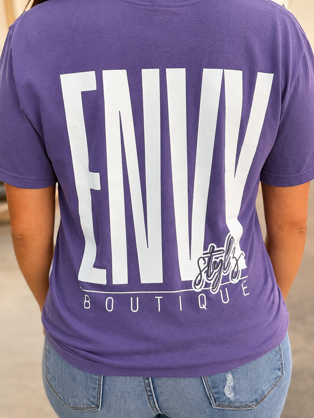 Envy Stylz Logo  Front and Back Graphic Tee Envy Stylz Boutique