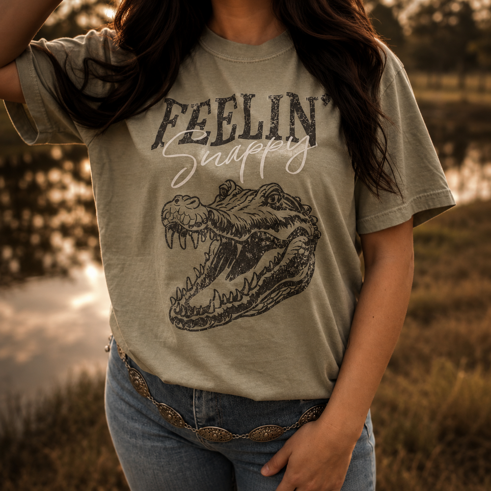 Feeling Snappy Gator Graphic T-shirt Envy Stylz Boutique