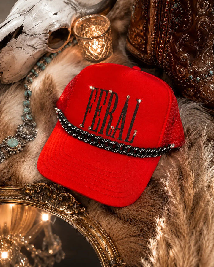 Feral And Diamonds Trucker Hat Envy Stylz Boutique
