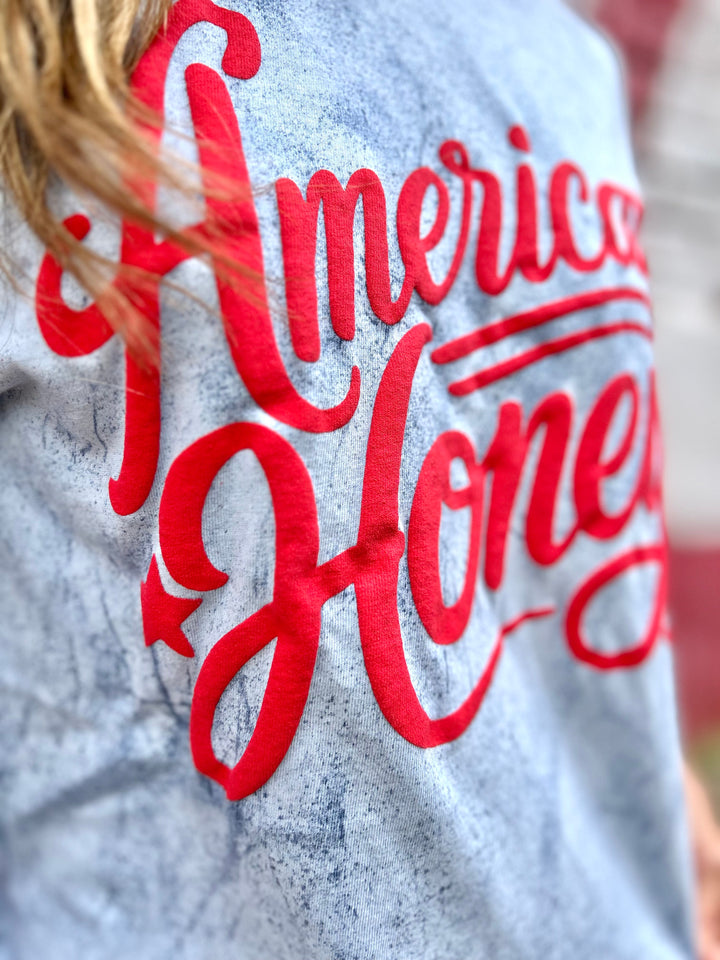 American Honey Puff Graphic T-shirt Envy Stylz Boutique