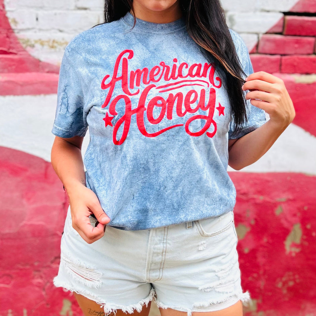 American Honey Puff Graphic T-shirt Envy Stylz Boutique