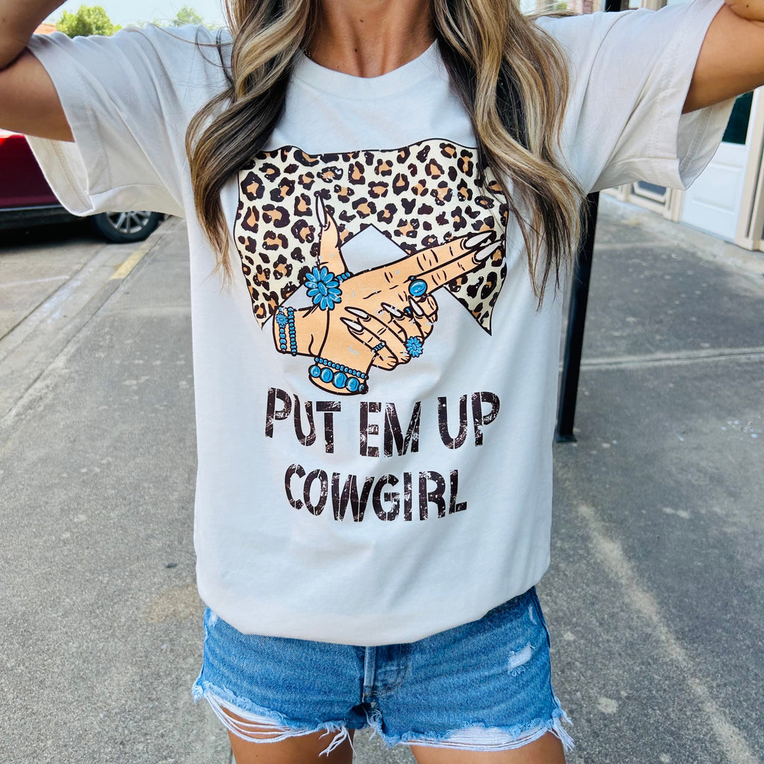Put Em' Up Cowboy Graphic T-shirt Envy Stylz Boutique