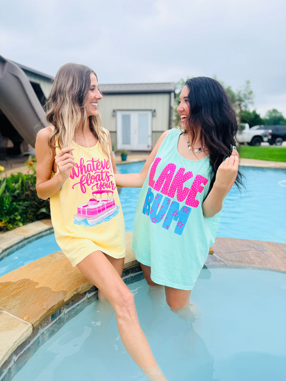 Lake Bum Stars Graphic Tank Top Envy Stylz Boutique