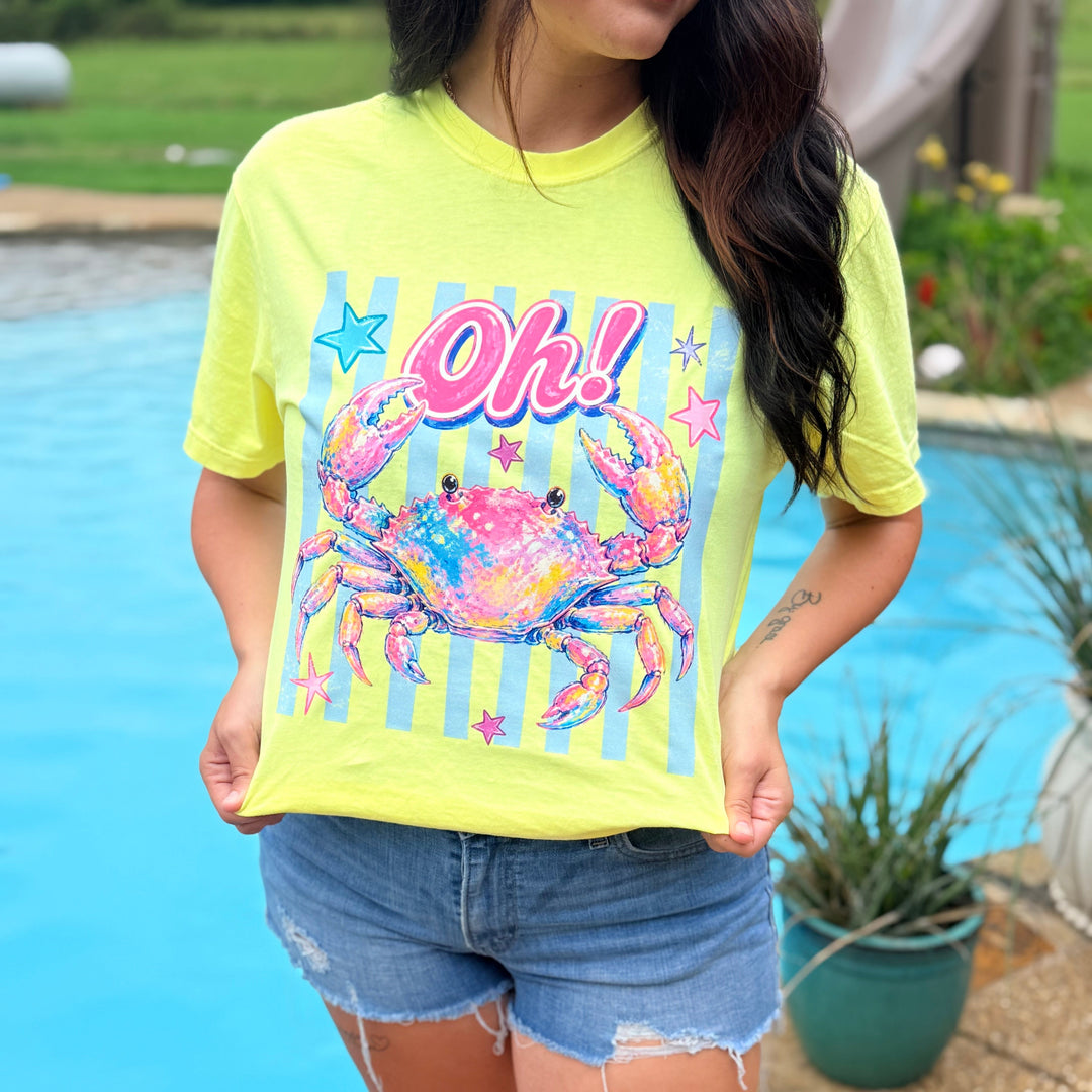 Oh Crab Summer Graphic T-shirt Envy Stylz Boutique