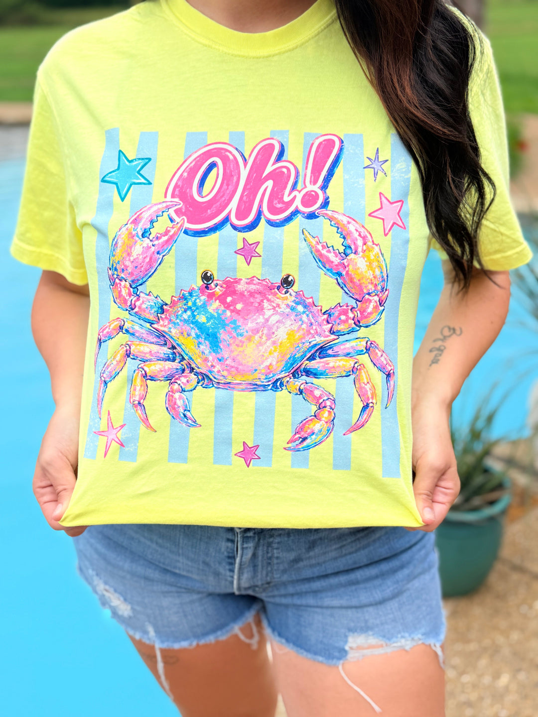 Oh Crab Summer Graphic T-shirt Envy Stylz Boutique