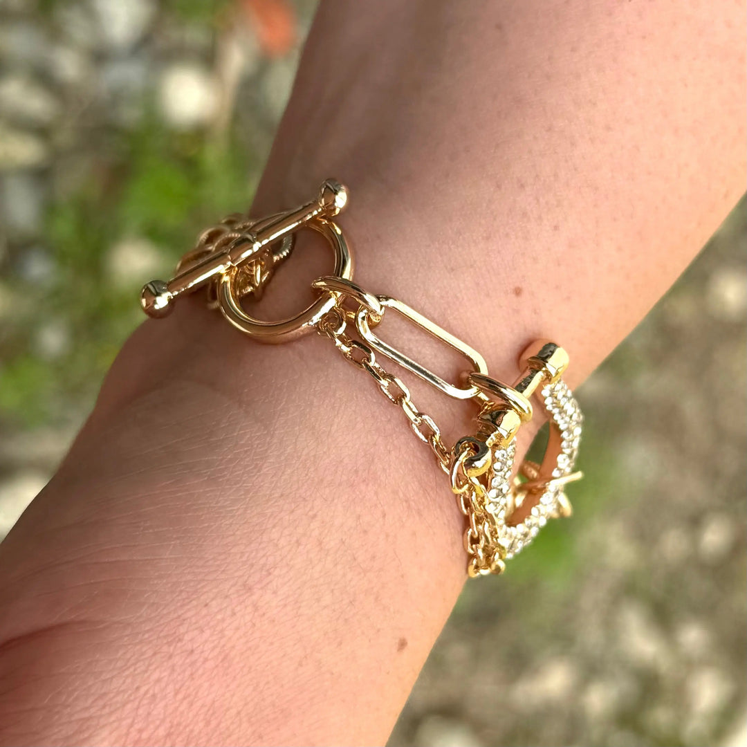 Horseshoe Rhinestone Bracelet Envy Stylz Boutique
