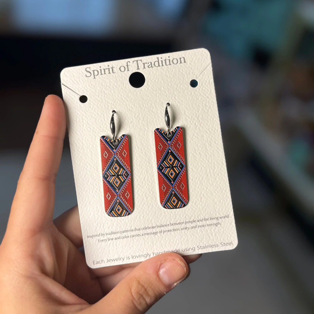 Desert Aztec Bar Dangle Earrings Envy Stylz Boutique